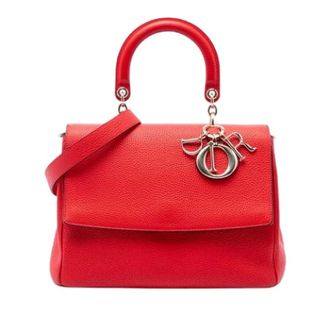 Dior Pre-owned Be Flap Bag - Dames - Pre-owned - Rood - Maat: ONE Size Leer