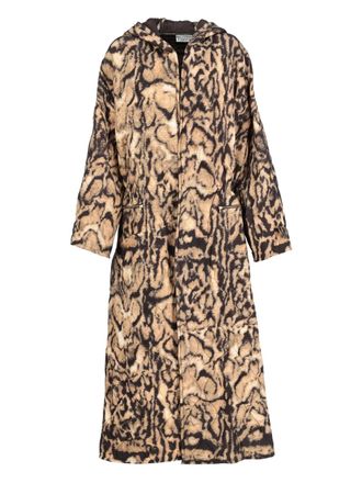Gianfranco Ferre Cappotto con stampa leopardata - Toni neutri