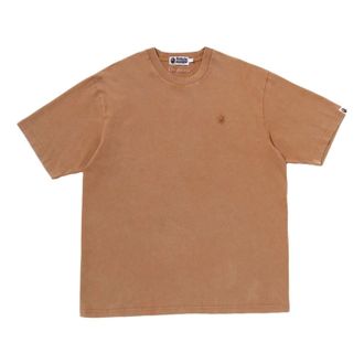 A Bathing Ape Garment Dyed One Point Relaxed Fit T-Shirt Brown 0ZXTEM303091RBWX