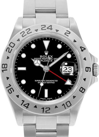 Rolex Pre-owned Rolex Explorer II Automatic Black Dial Mens Watch 16570 BKSO