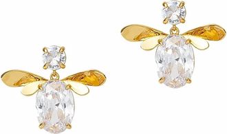 Lele Sadoughi Womenss Honeybee Drop Earring In Crystal