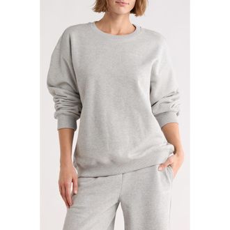 Off-white Embroidered Crewneck Sweatshirt in Grey Heather at Nordstrom Rack, Size Medium