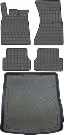 OEM Juego De Alfombrillas De Goma Para Coche Y Maletero Para Audi A6 C7 Kombi (de Septiembre De 2011 A Agosto De 2018)