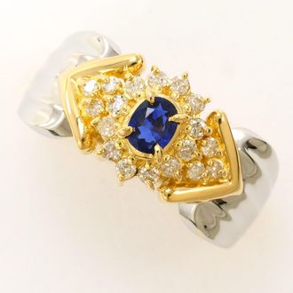C&A Platinum Yellow Gold Yellow Gold (18K) Platinum 900 Band Ring (Pre-Owned)