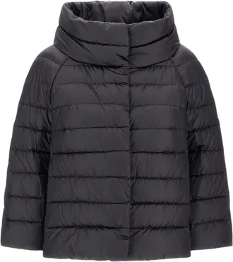 Herno Sofia Mini Cape - Jackets - Mujer - Negro - 2XS