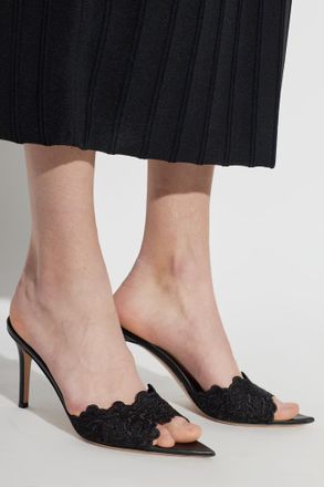 Gianvito Rossi Yvonne Heeled Mules, Womens, Black
