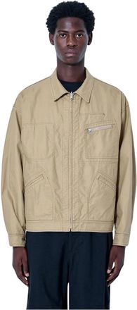 Comme Des Gar&ccedil;ons Zip-Front Utility Jacket - Heren - Zomerjassen - Beige - XL - Jassen