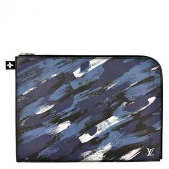 Louis Vuitton Pre-owned Clutch Bag / Document Case / Pochette - Heren - Pre-owned - Blauw - Maat: ONE Size