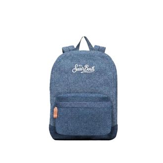 MC2 Saint Barth Backpacks, female, Blue, Size: ONE SIZE Canvas Backpack