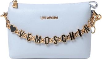 Love Moschino Chique Mini Tas Dames Sky - Dames - Handtassen - Blauw - ONE Size - Leer - Tassen