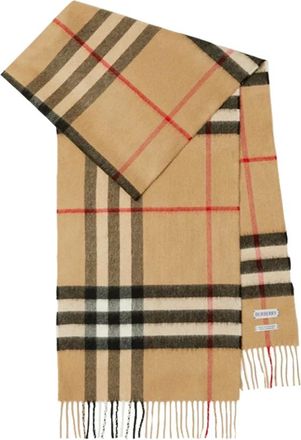 Burberry Winter Scarves, female, Beige, ONE SIZE, Heritage Check Cashmere Scarf