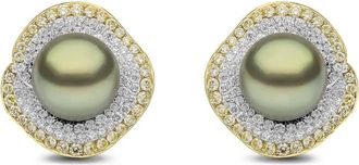 Yoko London Orecchini Sunrise con perle e diamanti - Argento