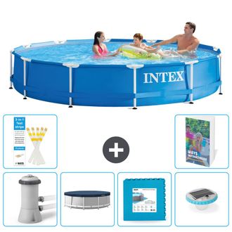 Intex Piscina Con Estructura Redonda - 366x76 Cm - 7-piezas S348