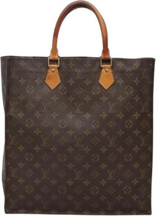 Louis Vuitton Tweedehands Canvas Louis Vuitton tassen - Dames - Vintage Shopper - Bruin - ONE Size - Leer - Vintage