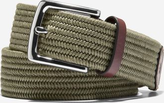 Cole Haan Mens 35MM Stretch Web Belt - Green Size 32