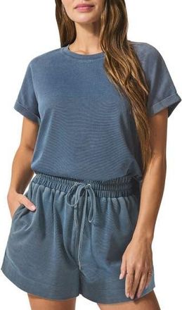 Splendid Indigo Short Sleeve Sweatshirt at Nordstrom Rack, Size Small