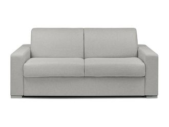 VENTE-UNIQUE.COM Sof&aacute; cama poli&eacute;ster 3 plazas gris 194x223cm