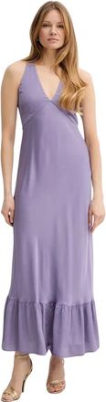 Twinset Dames, Jurken, Paars, Maat: XL Viscose