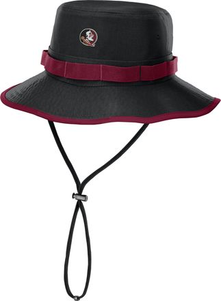 Nike Florida State Sideline Apex Boonie Nike Mens Dri-FIT College Bucket Hat in Black | NC1B08E1FTN-Q2W