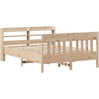 vidaXL Vidaxl - Estructura De Cama Sin Colch&oacute;n Madera Maciza De Pino 135x190 Cm