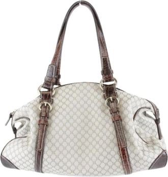 Celine Pre-owned Handbags, female, Beige, Size: ONE SIZE Pre-owned Vintage Boston Handbag