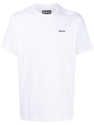 Barbour T-shirt con stampa - Bianco