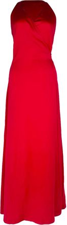 Diane Von F&uuml;rstenberg Diane Von Furstenberg Halter Wrap Dress in Red Triacetate