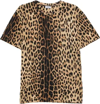 Moschino Leopard-print T-shirt