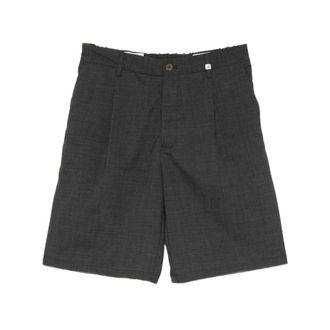 Myths Casual Shorts, male, Gray, Size: 2XL Pleated Belt-Loop Shorts