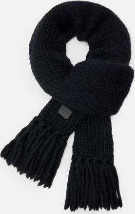 AllSaints Wool Amber Mixed Knitted Scarf, Size: One Size