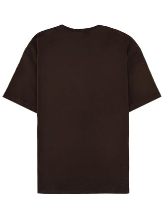 Christophe Lemaire Linen-blend chest pocket T-Shirt - Brown