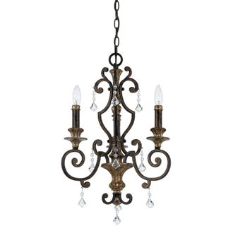 Loops 3 Bulb Chandelier Hanging Pendant LIght Heirloom LED E14 60W Bulb