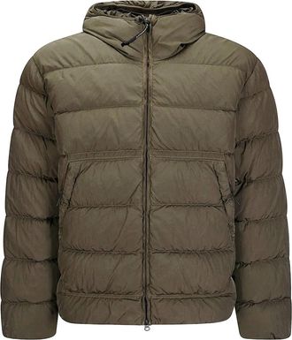 C.P. Company Giacca trapuntata con cappuccio - Verde