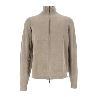 Roberto Ricci Design Velvet Full Zip Knit - Knitwear - Hombre - Beige - 2XL