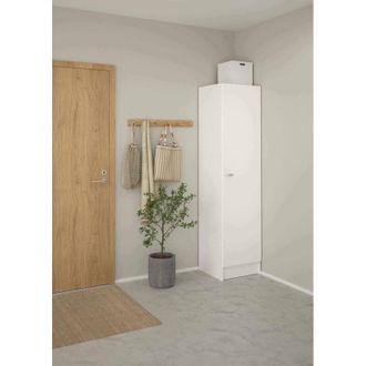 Dmora Armario Columna Dmora Para Cocina, Color Blanco, Medidas 49 X 200 X 47 Cm, Con Embalaje Reforzado