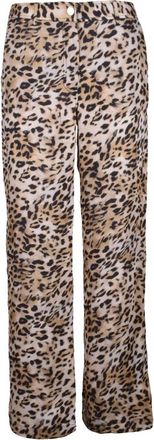Guess Pantalones de Sat&eacute;n - Trousers - Mujer - Beige - S