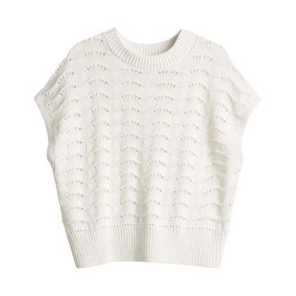 OPUS Pydra Pullover - Dames - Truien - Wit - Maat: XS Katoen