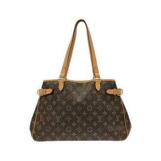 Louis Vuitton Pre-owned Batignolles Horizontal Monogram Tote Bag - Dames - Pre-owned - Bruin - Maat: ONE Size Zijde