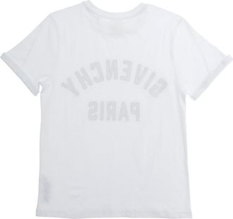 Givenchy Boys T-Shirt Short Sleeves White Cotton T-Shirts And Polos