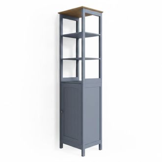 Vicco Armario De Ba&ntilde;o Bianco, Gris, 40 X 160 Cm