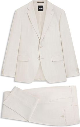 BOSS Two-piece slim-fit suit in stretch fabric