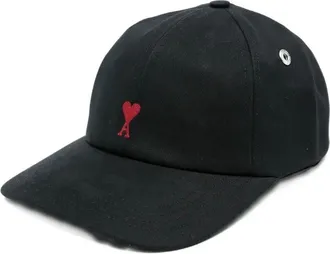 Ami Red Ami De Coeur Embroidery Cap