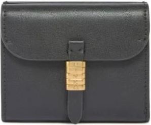 Pinko Pinko, Accessoires, Dames, Zwart, ONE Size, Leer, Saddle Wallet