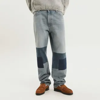 1989 STUDIO Pantaloni Malin in denim con toppe