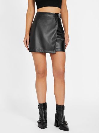 Guess Federica Faux-Leather Skirt