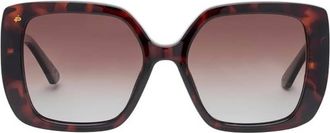 Priv&eacute; Revaux Brown Square Ladies Sunglasses SO FAMOUS/S 0FY6 LA