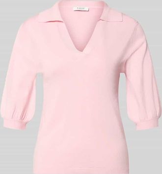 b.young B.Young Slim Fit Poloshirt aus Viskose-Mix Modell Morla in Hellrosa, Gr&ouml;&szlig;e XXL