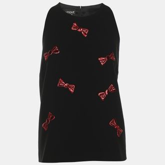 Moschino Boutique Moschino Black Crepe Top