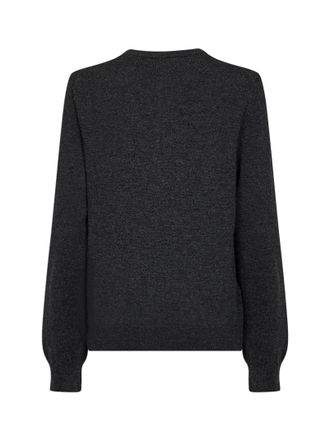 Comme Des Gar&ccedil;ons Double Red Heart Emblem Cardigan - Gray