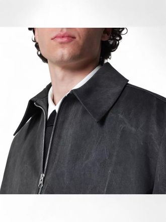 S&eacute;fr long sleeve jacket point collar pockets